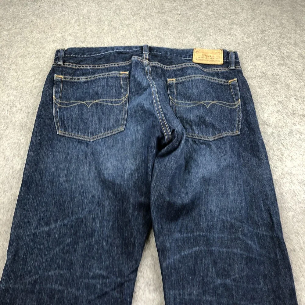 Polo Ralph Lauren Jeans Mens 33x30 Blue Medium Wash Regular Straight Denim Pants